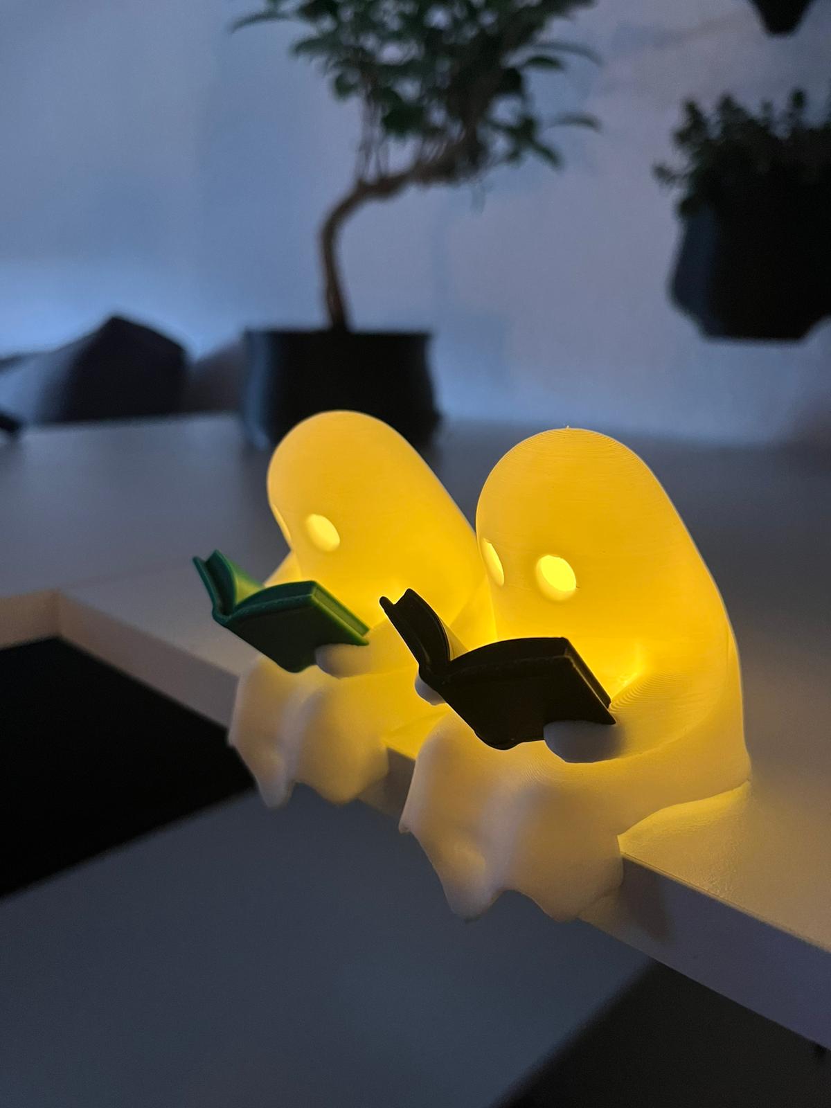 Lesender Geist-Deko-Licht – 3D-gedrucktes LED-Teelicht