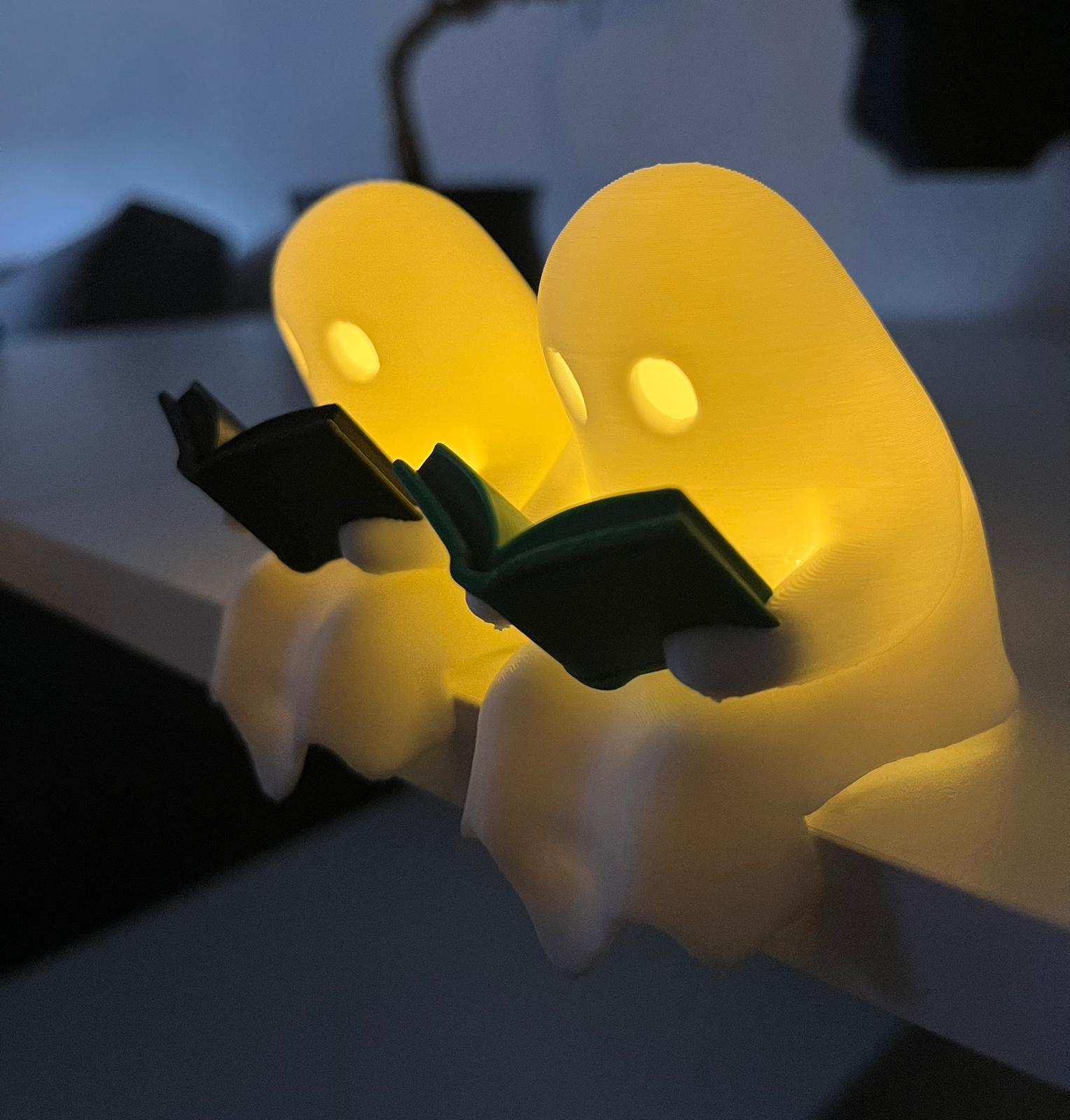 Lesender Geist-Deko-Licht – 3D-gedrucktes LED-Teelicht