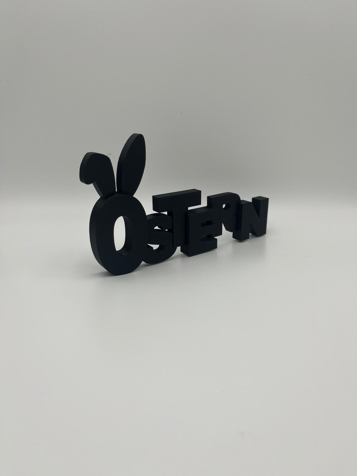Oster Schriftzug Deko – 3D gedruckte Osterdeko | Modernes Oster Schild