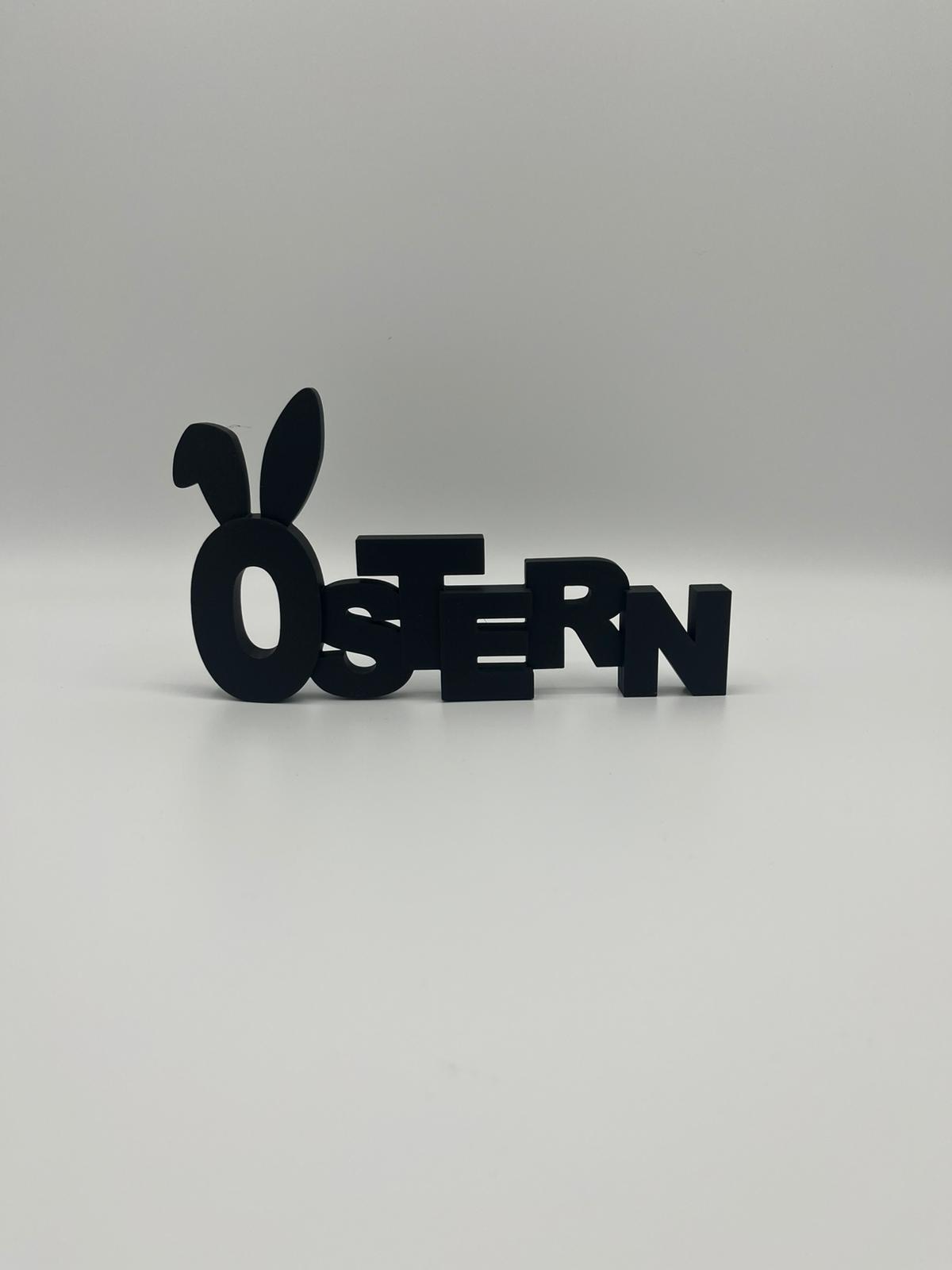 Oster Schriftzug Deko – 3D gedruckte Osterdeko | Modernes Oster Schild