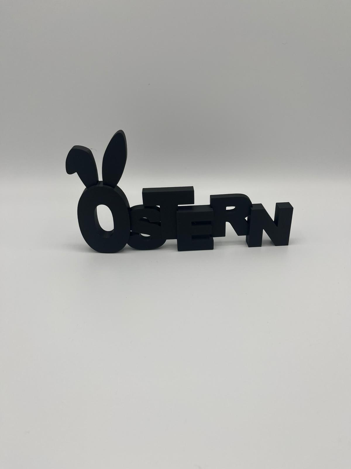 Oster Schriftzug Deko – 3D gedruckte Osterdeko | Modernes Oster Schild