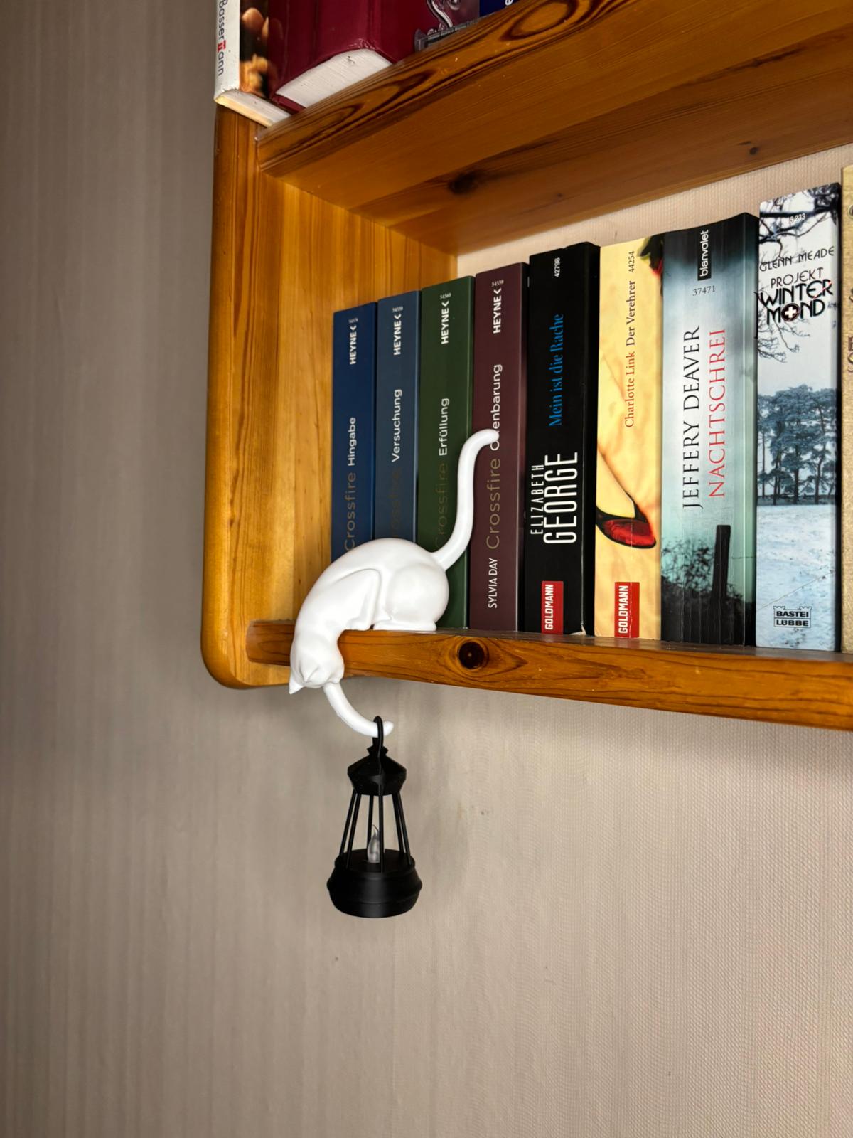 Katzen Lampe mit Laterne – 3D Gedruckt mit LED Licht