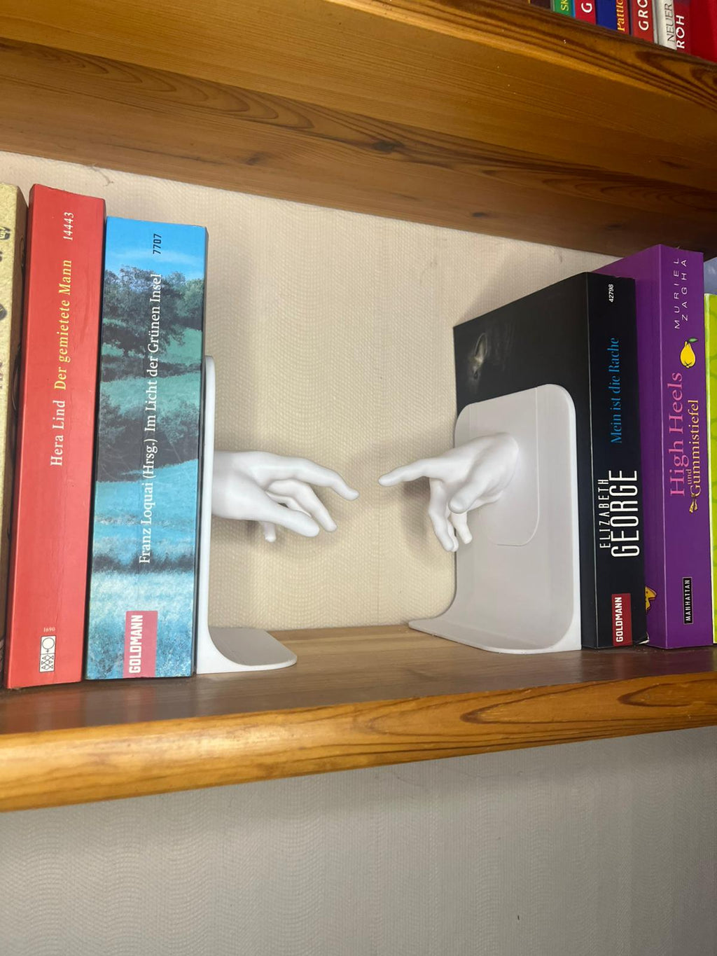 Moderne Hände Buchstütze Kreative Bookends Deko fürs Bücherregal