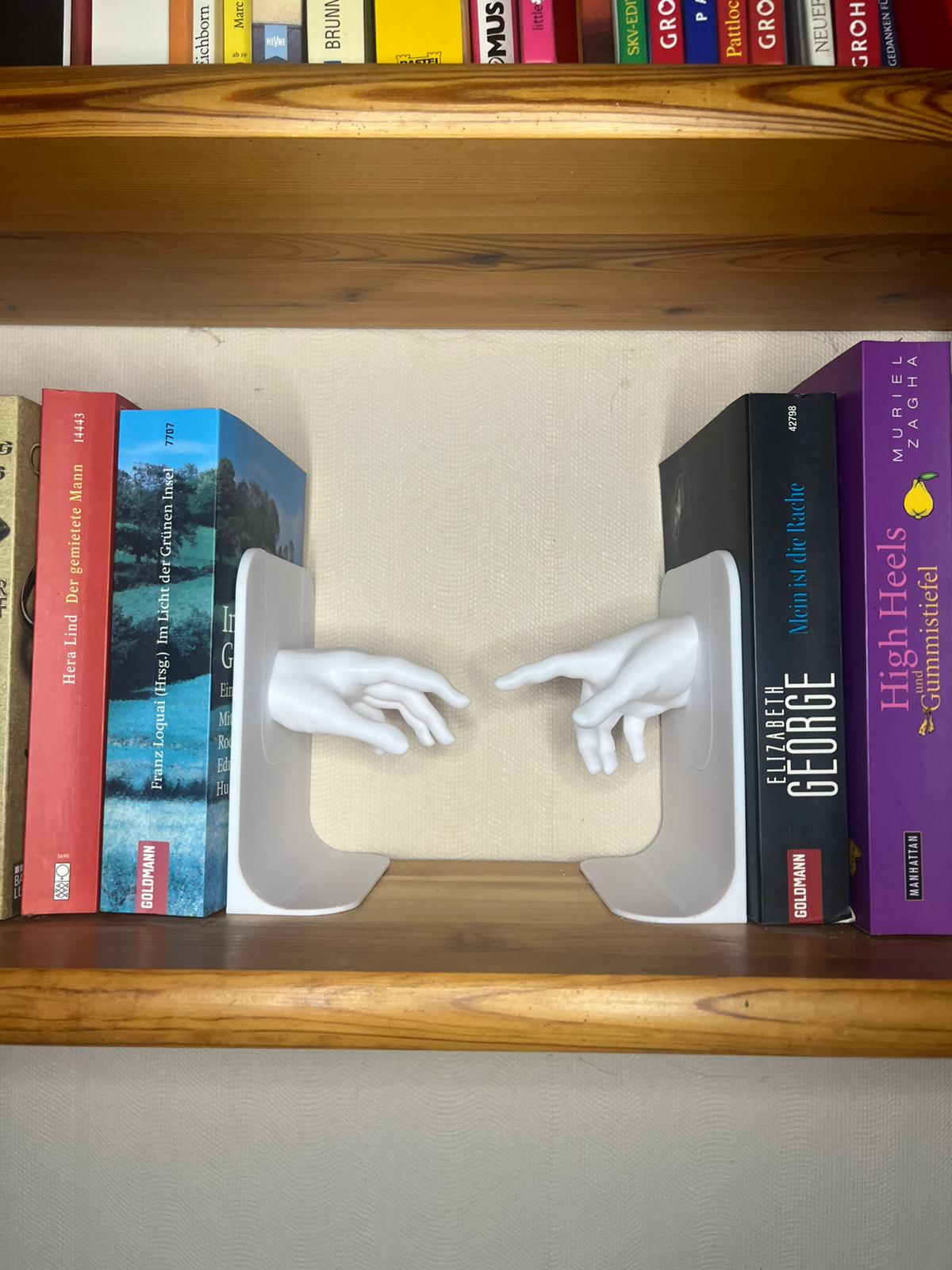 Moderne Hände Buchstütze Kreative Bookends Deko fürs Bücherregal