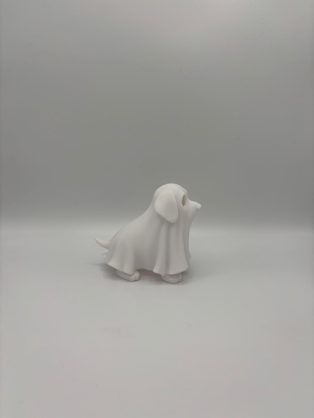 Geisterhund mit LED Licht – 3D gedruckte Hunde Deko