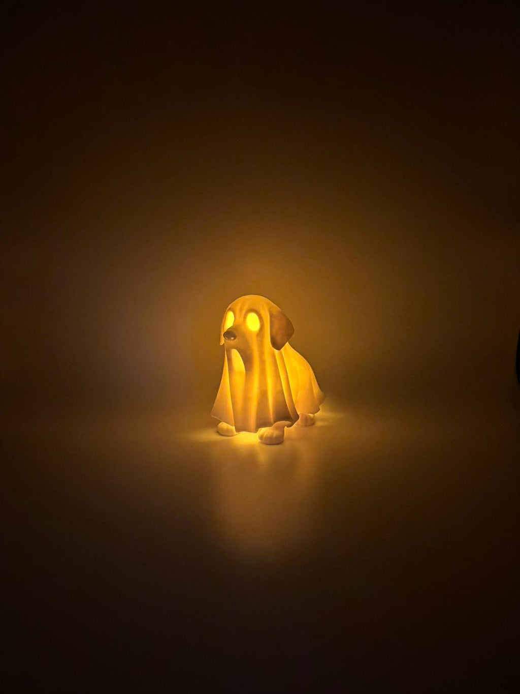 Geisterhund mit LED Licht – 3D gedruckte Hunde Deko