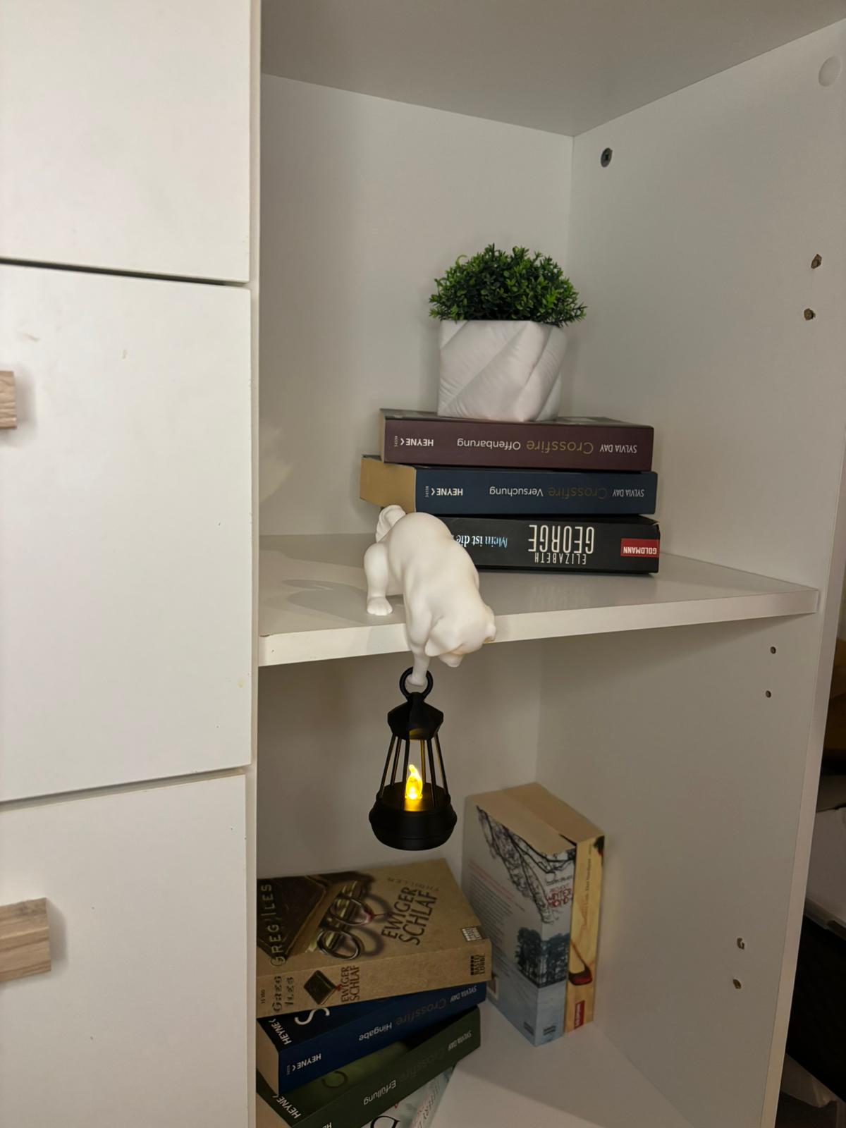Hunde Lampe mit Laterne - 3D Gedruckt mit Led Licht