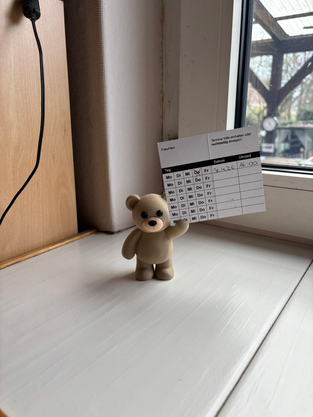 Teddybär Foto & Notizhalter – 3D gedruckt | InstaX Bildhalter
