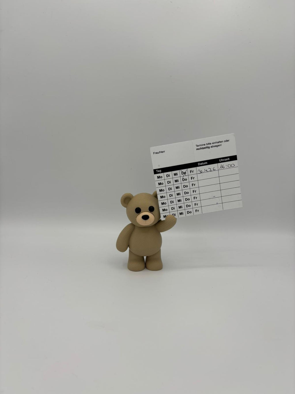 Teddybär Foto & Notizhalter – 3D gedruckt | InstaX Bildhalter
