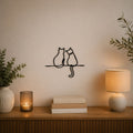 Minimalistische Katzen Line Art Wanddeko