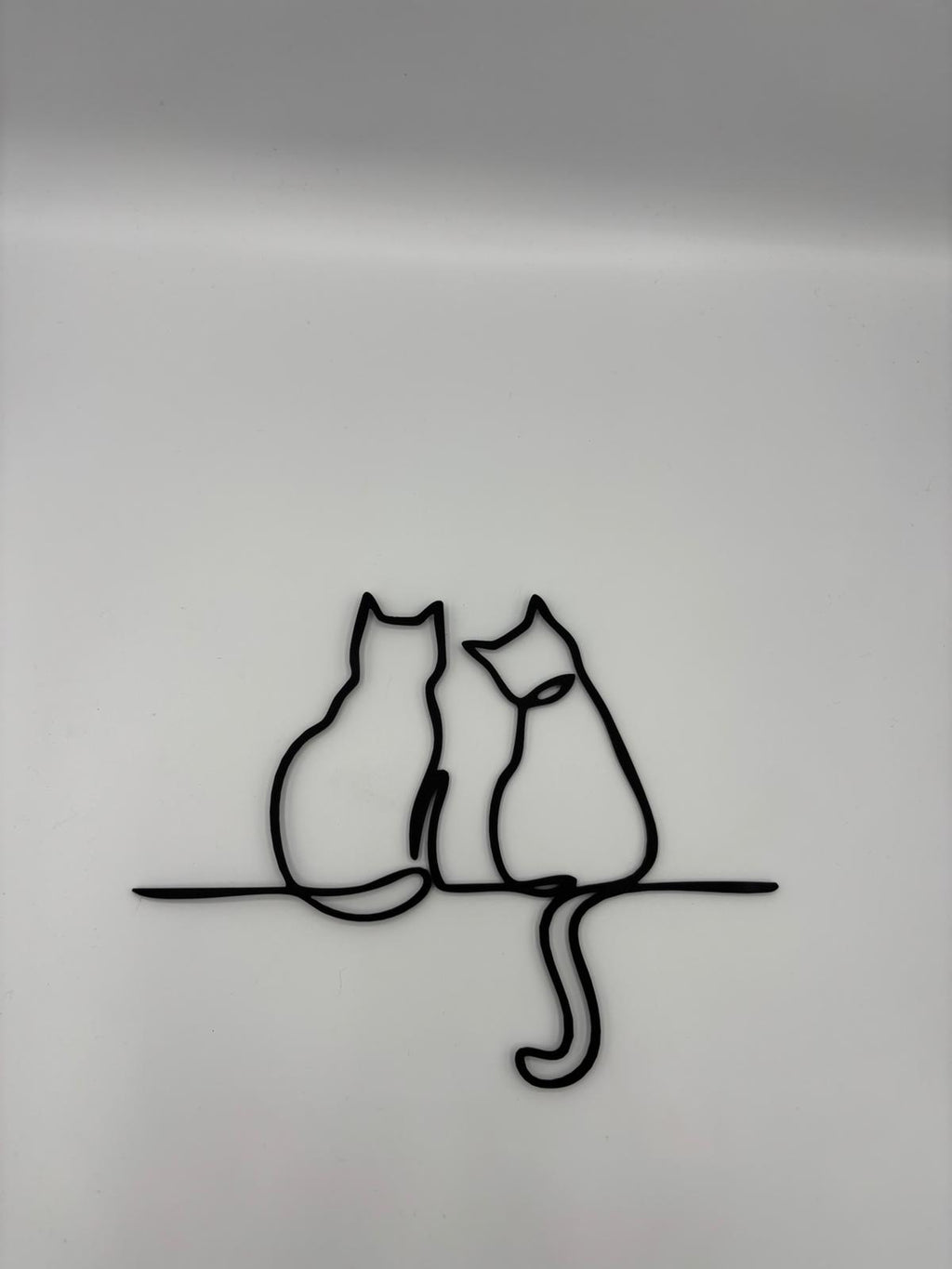 Minimalistische Katzen Line Art Wanddeko