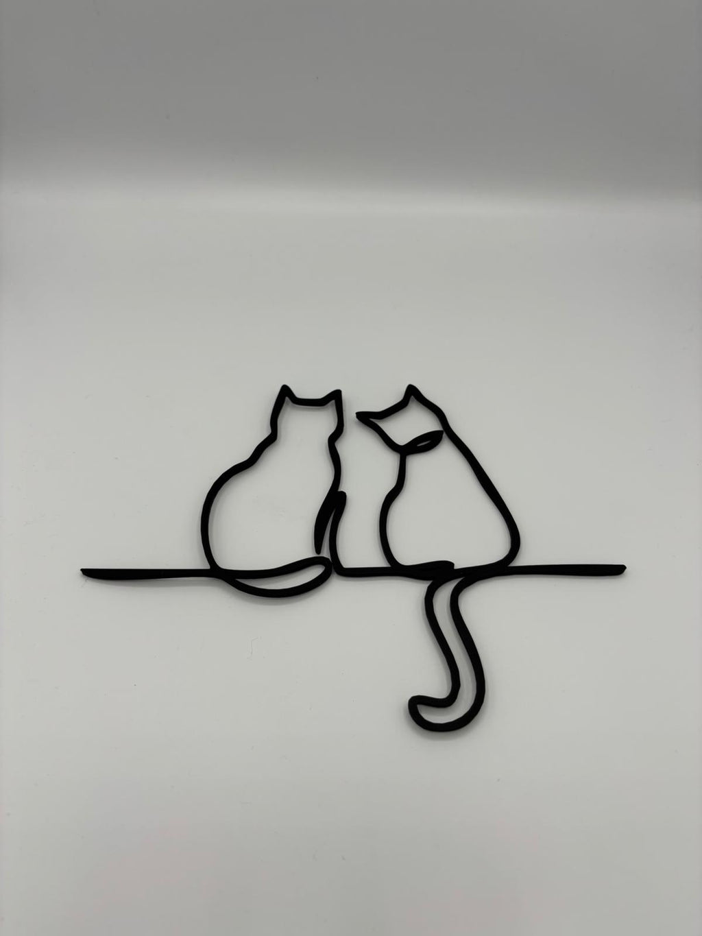 Minimalistische Katzen Line Art Wanddeko