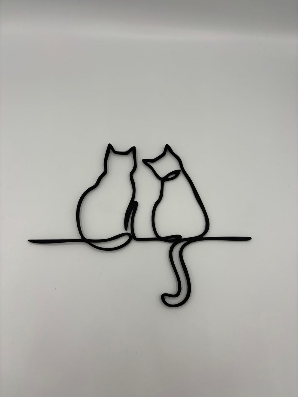 Minimalistische Katzen Line Art Wanddeko