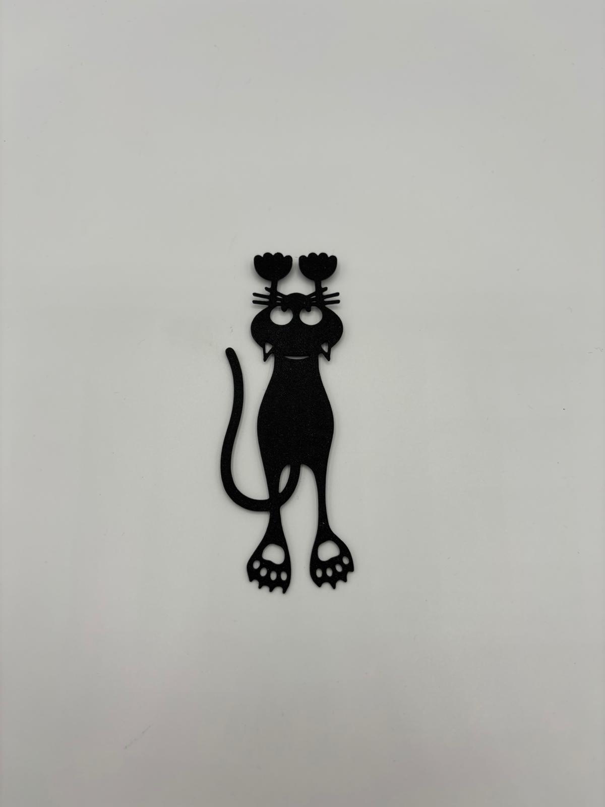 Katzen Lesezeichen 3D Gedrucktes  – Lustiges Bücherzeichen mit Katzenpfoten