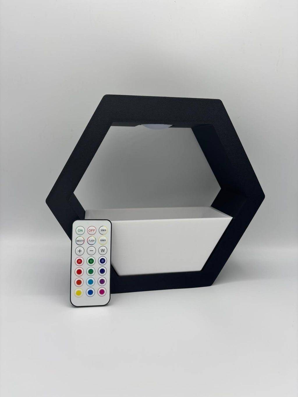 Hexagon Wandpflanztopf mit LED-Beleuchtung – Moderne  Pflanzgefäß