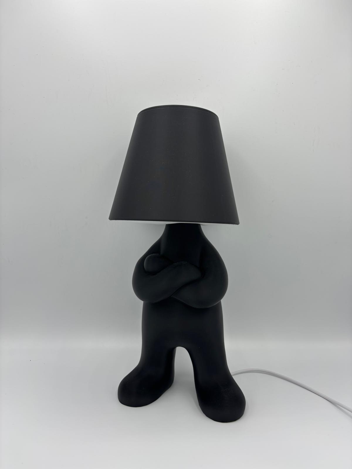 Stehende Figurenlampe – Moderne 3D gedruckte Tischlampe mit RGB Beleuchtung