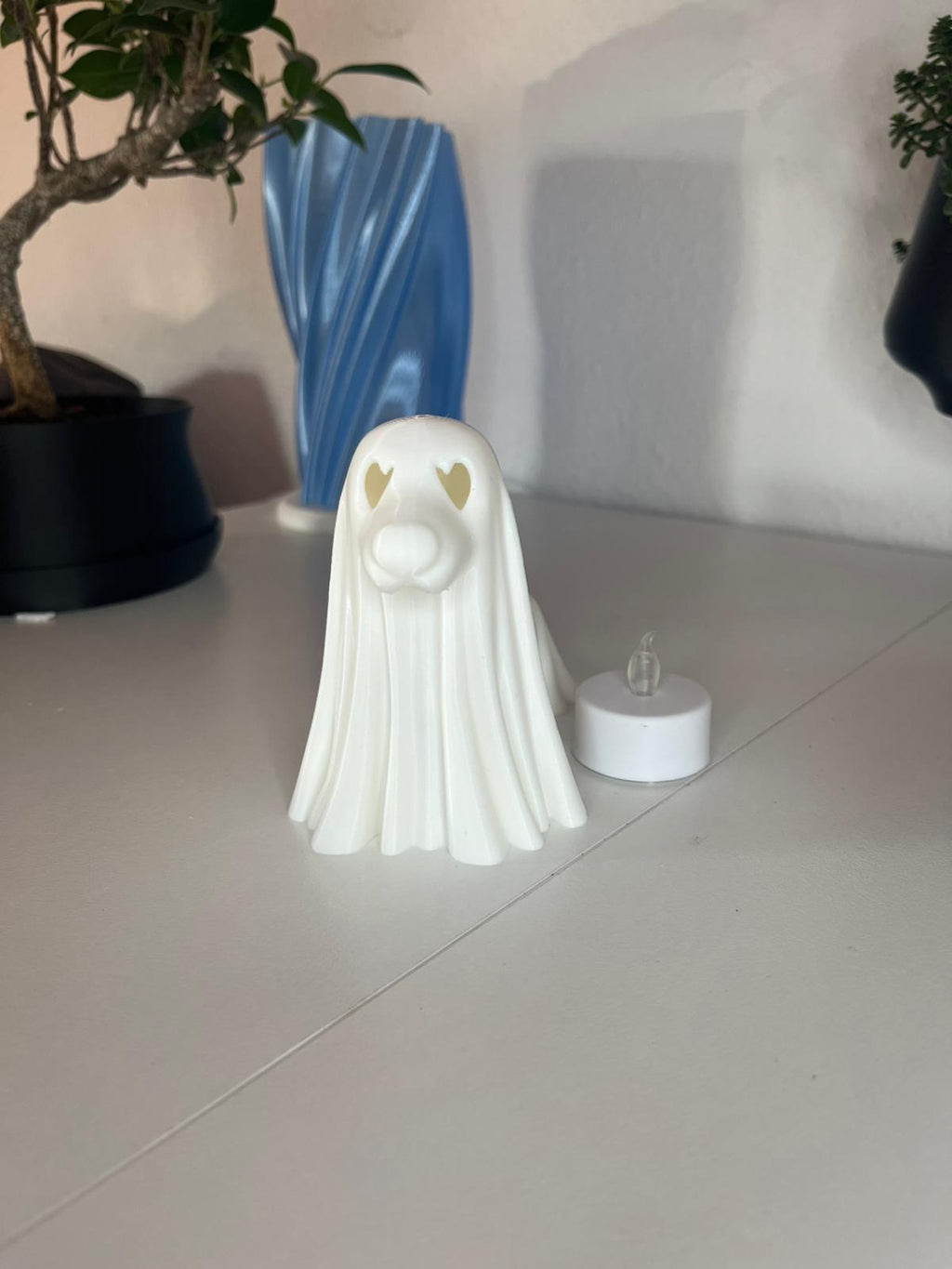 Leuchtender Geisterhund - 3D-gedruckte LED-Figur