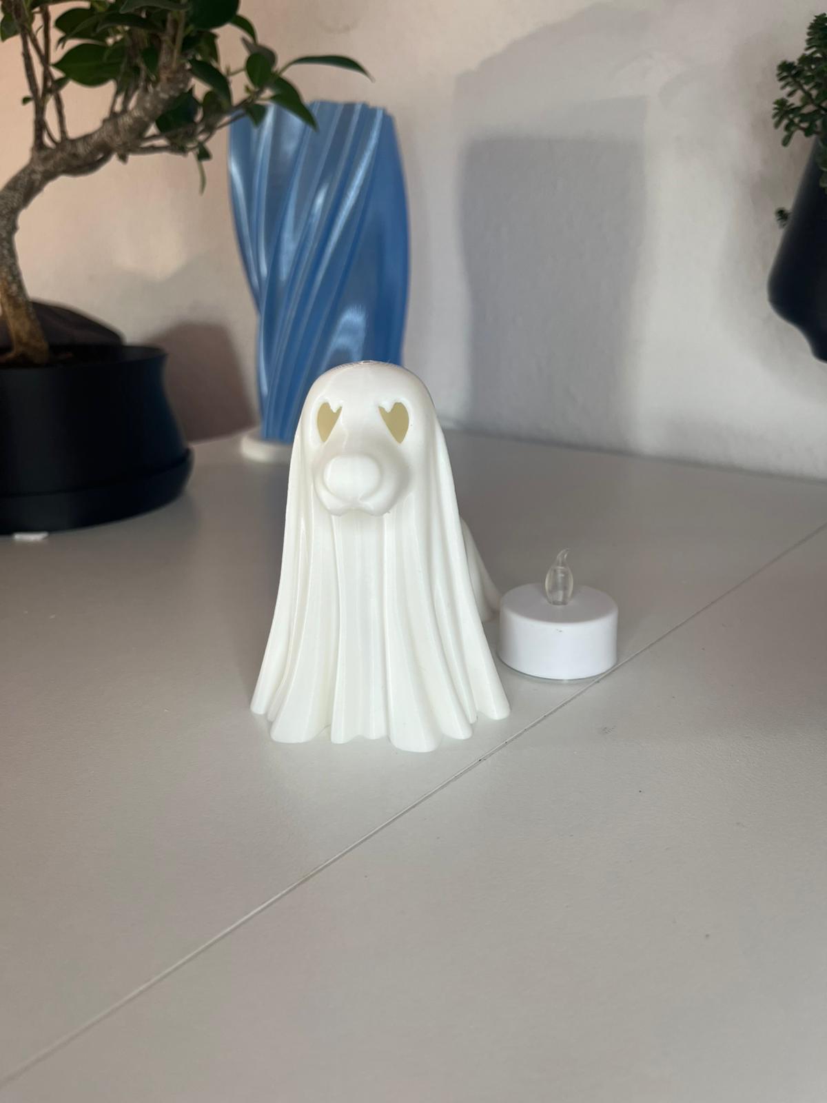 Leuchtender Geisterhund - 3D-gedruckte LED-Figur