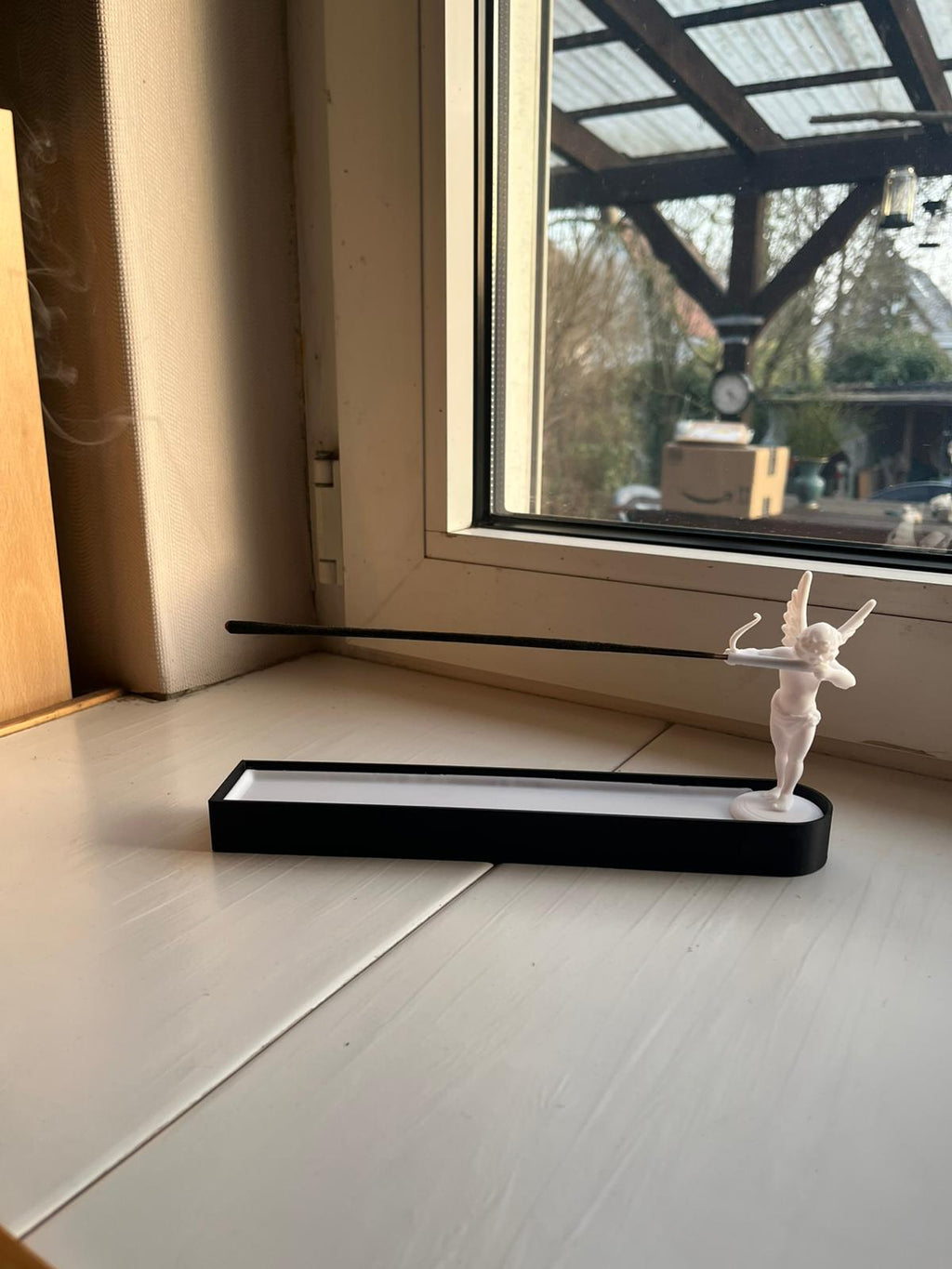 Engel Räucherstäbchenhalter mit Bogen 3D-gedruckt