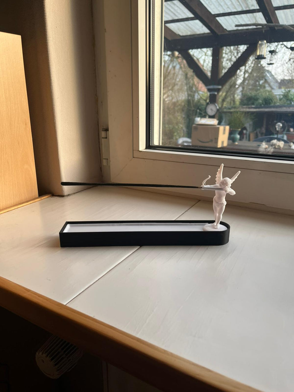 Engel Räucherstäbchenhalter mit Bogen 3D-gedruckt
