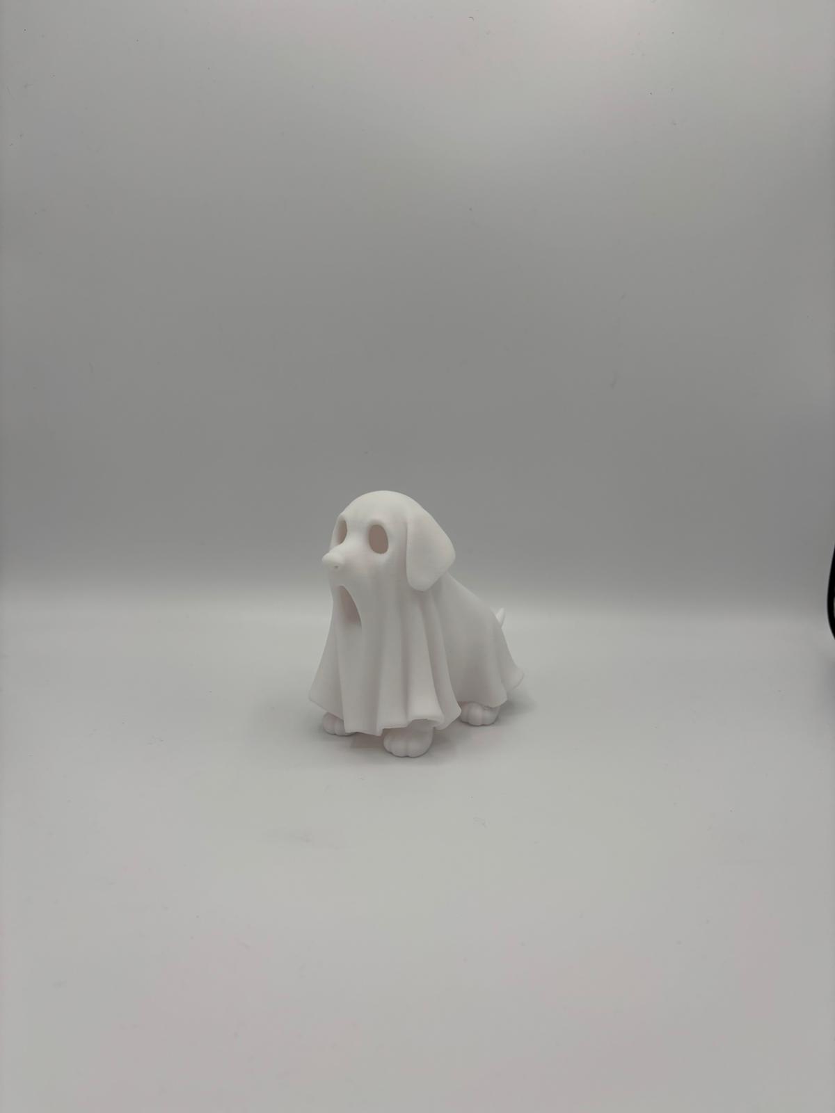Geisterhund mit LED Licht – 3D gedruckte Hunde Deko