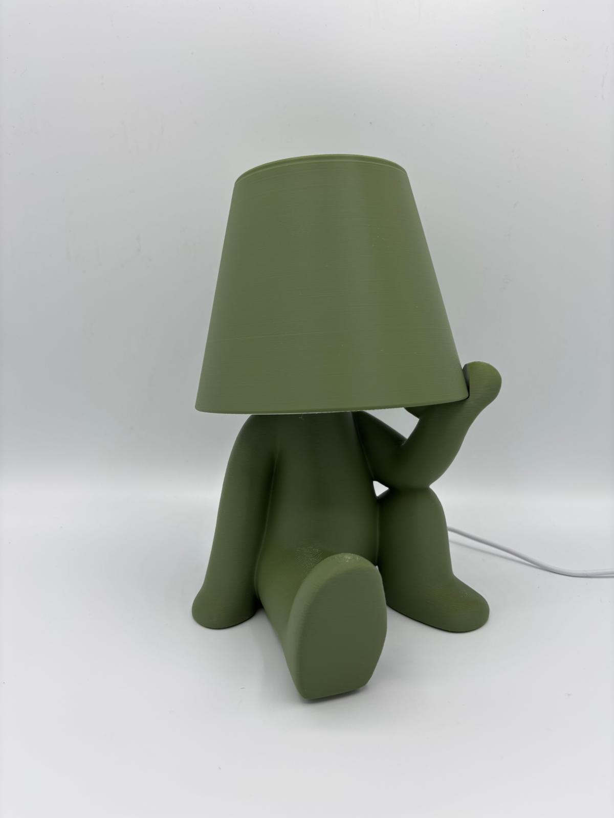 Designer Figuren Tischlampe mit RGB Licht – Moderne Deko Lampe mit Fernbedienung
